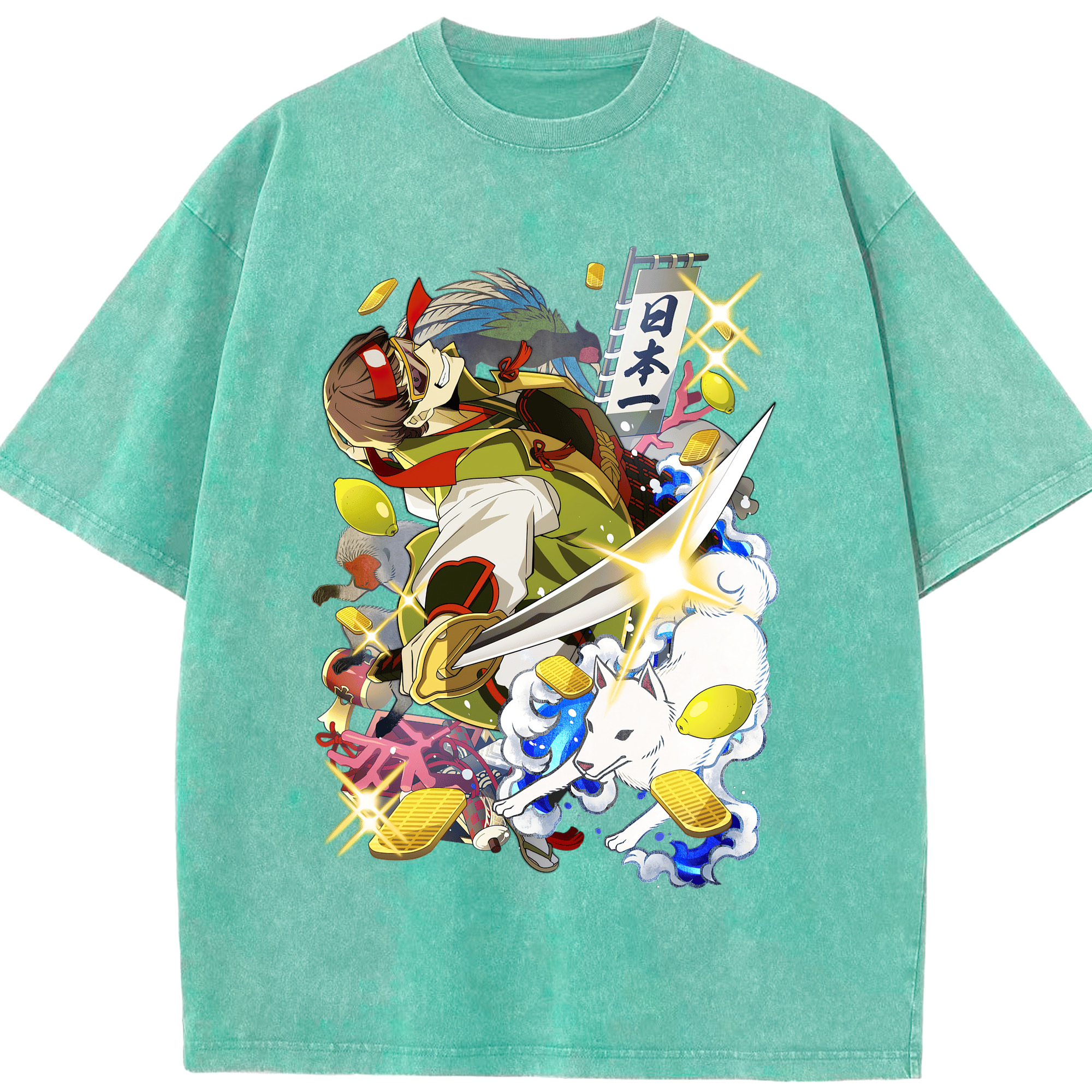 （画像用） 文豪ストレイドッグス Bungo Stray Dogs 綿100% ヴィンテージ風 半袖Tシャツ（フロントプリント）